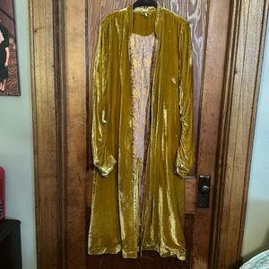 Gold velvet jacket